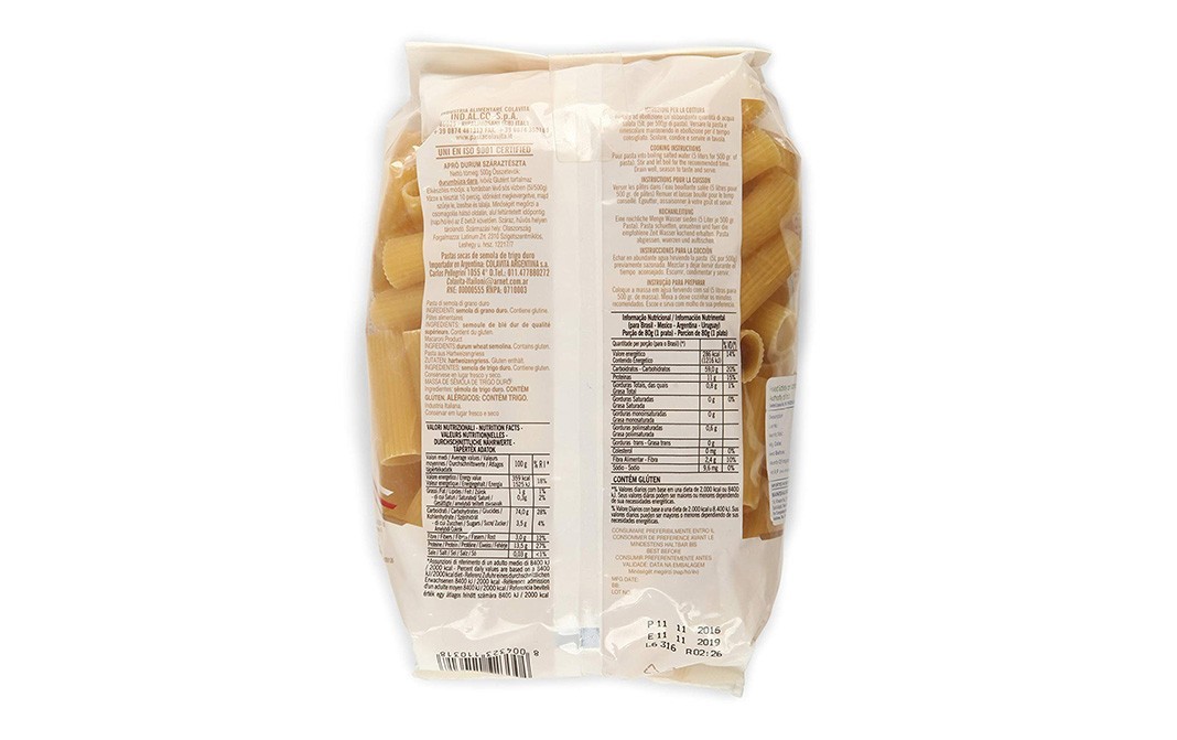 Colavita Rigatoni Pasta    Pack  500 grams